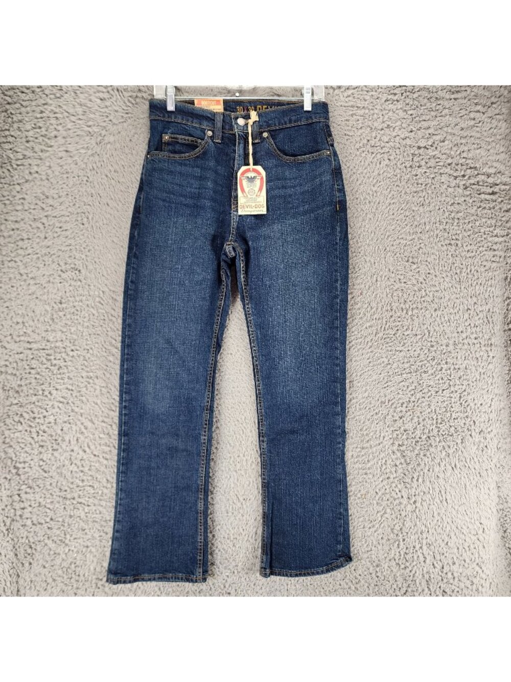Devil Dog Jeans Mens 30x30 Blue Stretch Mid Rise Bootcut *NWT*